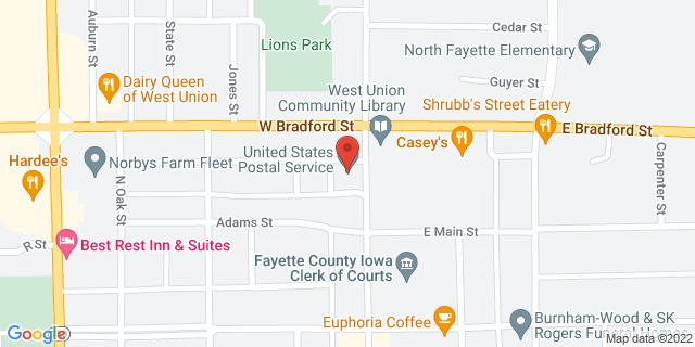 211 N Vine St, West Union, Iowa, IA, 52175-1269 Map