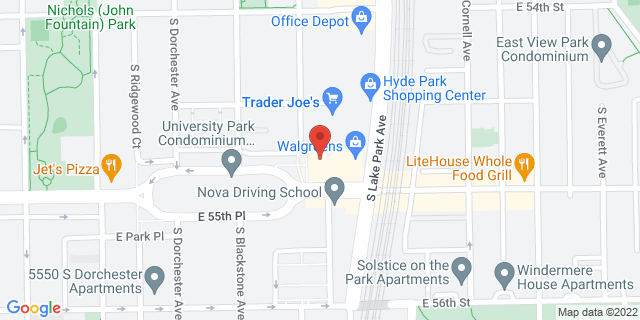 1510 E 55Th St, Chicago, Illinois, IL, 60615-2598 Map