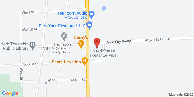 705 Argo Fay Rte, Thomson, Illinois, IL, 61285-7772 Map