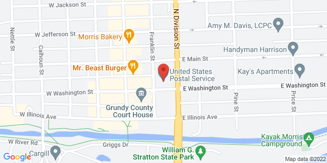 202 E Washington St, Morris, Illinois, IL, 60450-9998 Map