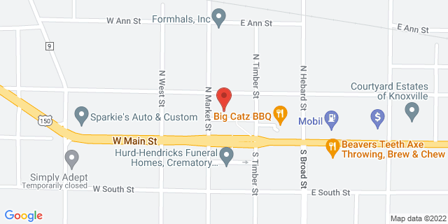 121 N Public Sq, Knoxville, Illinois, IL, 61448-9800 Map