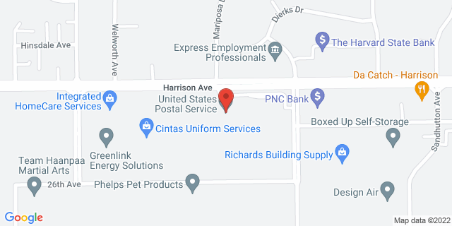 5225 Harrison Ave Rm 100, Rockford, Illinois, IL, 61125-9302 Map