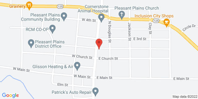 210 N Cartwright St, Pleasant Plains, Illinois, IL, 62677-9998 Map