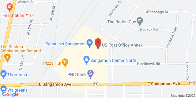 1927 E Sangamon Ave, Springfield, Illinois, IL, 62702-9998 Map