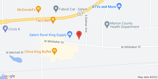 125 S Delmar Ave, Salem, Illinois, IL, 62881-9997 Map