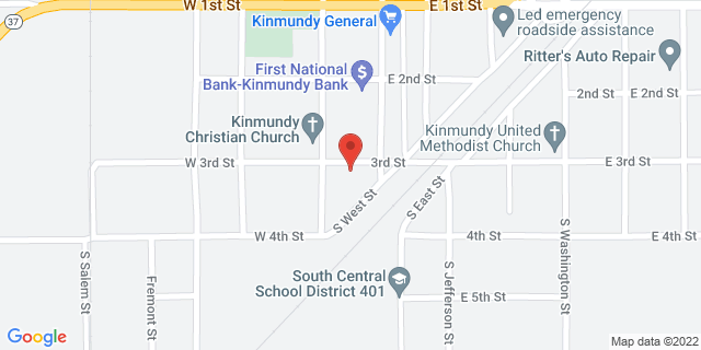 109 W 3Rd St, Kinmundy, Illinois, IL, 62854-9998 Map