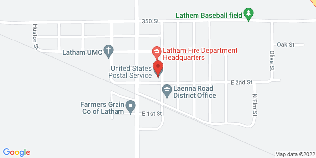 221 N Macon St, Latham, Illinois, IL, 62543-9998 Map