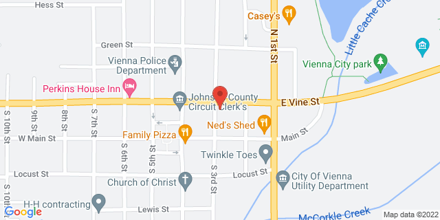 207 E Vine St, Vienna, Illinois, IL, 62995-9998 Map