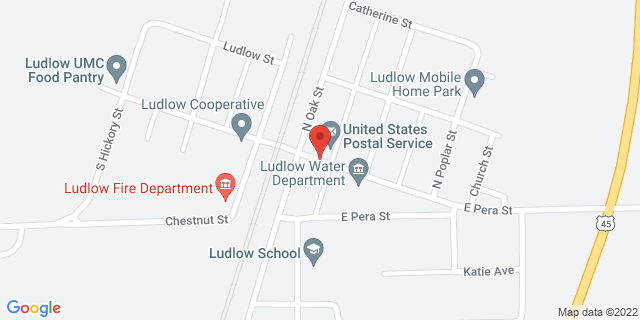 113 E Thomas St, Ludlow, Illinois, IL, 60949-9998 Map