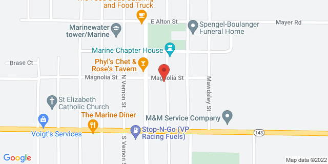 120 E Magnolia St, Marine, Illinois, IL, 62061-9998 Map