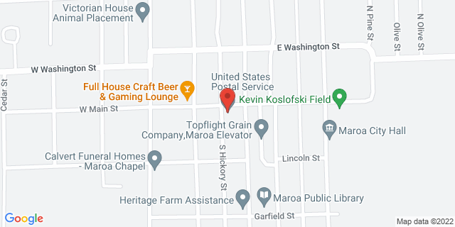 200 E Main St, Maroa, Illinois, IL, 61756-7502 Map