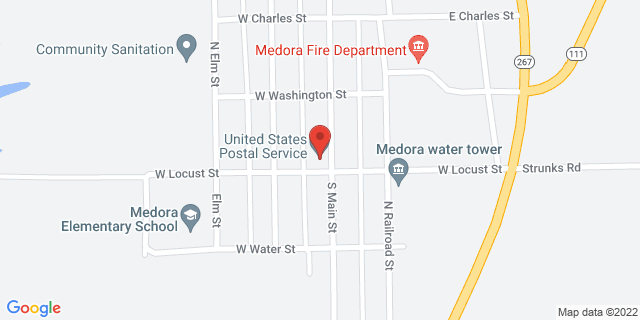 104 N Main St, Medora, Illinois, IL, 62063-9998 Map