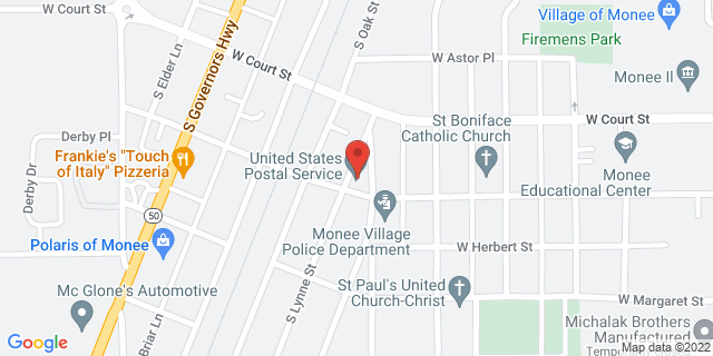 5410 W Main St, Monee, Illinois, IL, 60449-9998 Map