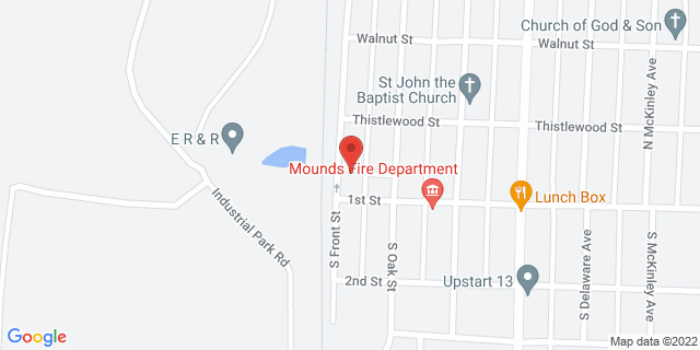 110 N Front St, Mounds, Illinois, IL, 62964-9998 Map