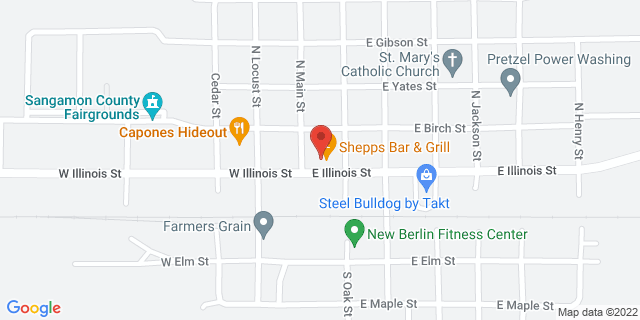 102 E Illinois St, New Berlin, Illinois, IL, 62670-9998 Map