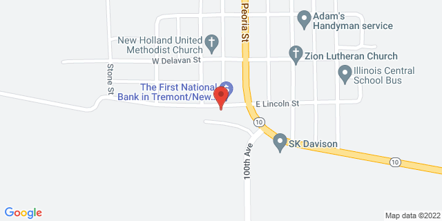 104 W Lincoln St, New Holland, Illinois, IL, 62671-9998 Map