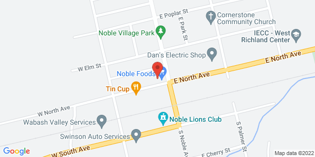 110 W North Ave, Noble, Illinois, IL, 62868-9997 Map