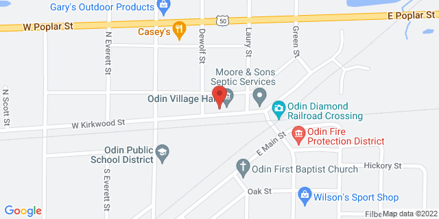 104 E Kirkwood St, Odin, Illinois, IL, 62870-9998 Map