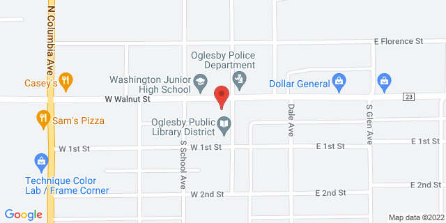 203 W Walnut St, Oglesby, Illinois, IL, 61348-9800 Map