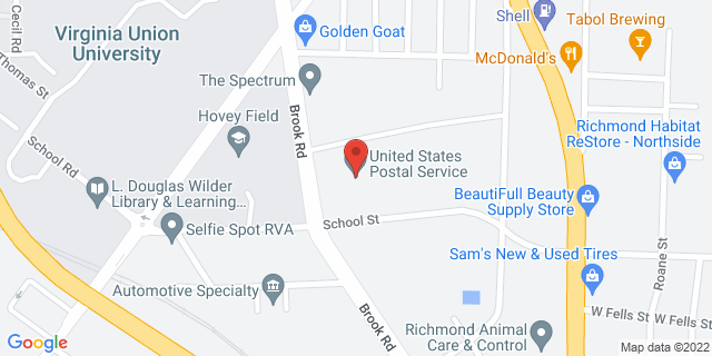 1801 Brook Rd, Richmond, Virginia, VA, 23232-9985 Map