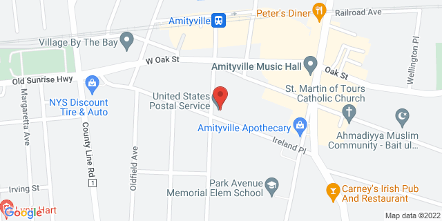 77 Ireland Pl, Amityville, New York, NY, 11701-2987 Map