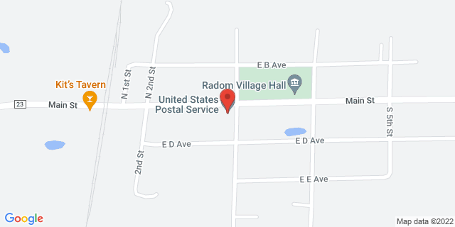 15 S 3Rd St, Radom, Illinois, IL, 62876-9998 Map