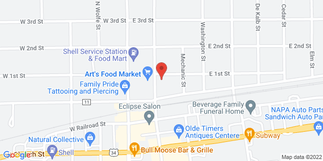 22 N Eddy St, Sandwich, Illinois, IL, 60548-9998 Map