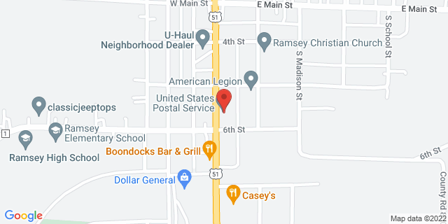 320 S Superior St, Ramsey, Illinois, IL, 62080-9998 Map