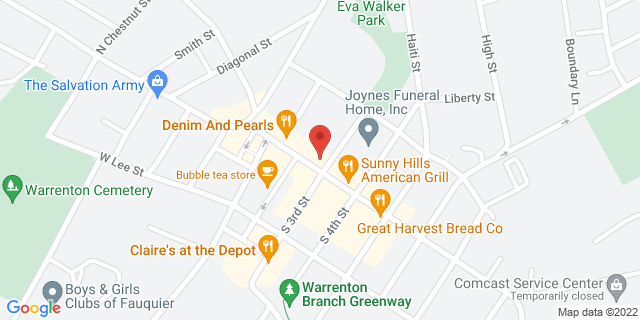 53 Main St, Warrenton, Virginia, VA, 20186-9998 Map