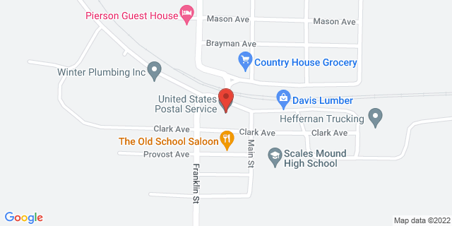 310 South Ave, Scales Mound, Illinois, IL, 61075-9599 Map