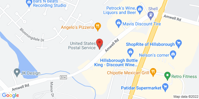 437 Amwell Rd, Hillsborough, New Jersey, NJ, 08844-9998 Map