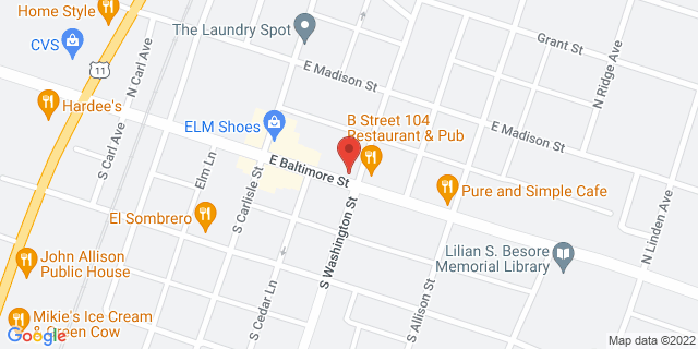 2 N Washington St, Greencastle, Pennsylvania, PA, 17225-9998 Map