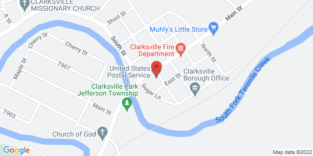 541 Center St, Clarksville, Pennsylvania, PA, 15322-1001 Map