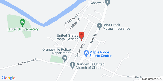 410 Mill St, Orangeville, Pennsylvania, PA, 17859-9800 Map