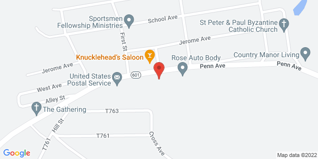 1901 Penn Ave, Jerome, Pennsylvania, PA, 15937-9998 Map