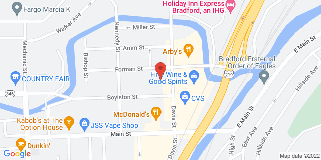115 Boylston St, Bradford, Pennsylvania, PA, 16701-2190 Map