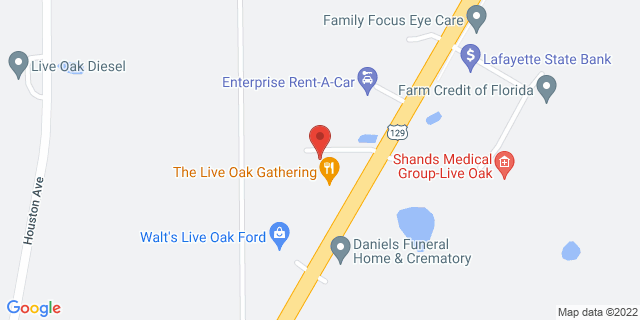 1415 Ohio Ave N, Live Oak, Florida, FL, 32064-9998 Map