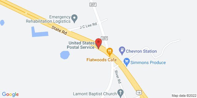 6244 E Capps Hwy, Lamont, Florida, FL, 32336-9998 Map