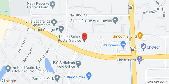 6193 Nw 183Rd St, Hialeah, Florida, FL, 33015-9998 Map