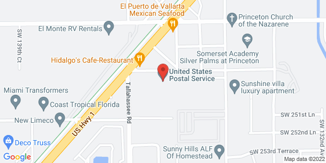 13500 Sw 250Th St, Homestead, Florida, FL, 33032-9998 Map