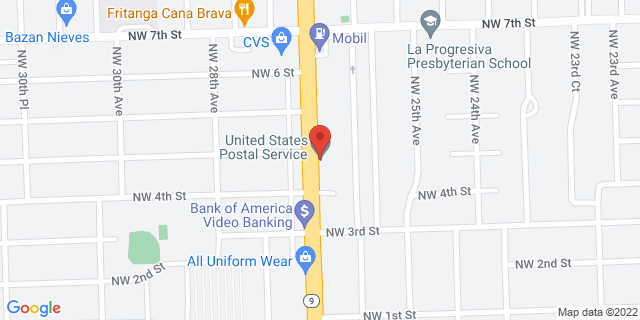 425 Nw 27Th Ave, Miami, Florida, FL, 33125-9998 Map