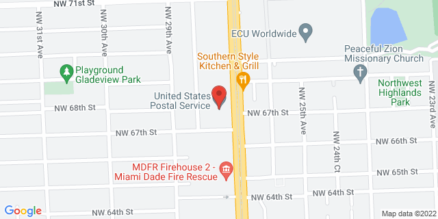 6700 Nw 27Th Ave, Miami, Florida, FL, 33147-9998 Map