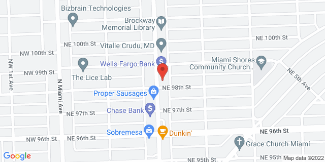 9825 Ne 2Nd Ave, Miami, Florida, FL, 33153-9998 Map