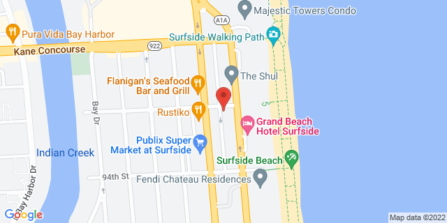 250 95Th St, Surfside, Florida, FL, 33154-9998 Map