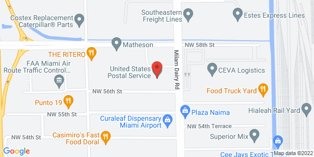 5600 Nw 72Nd Ave, Miami, Florida, FL, 33166-9998 Map