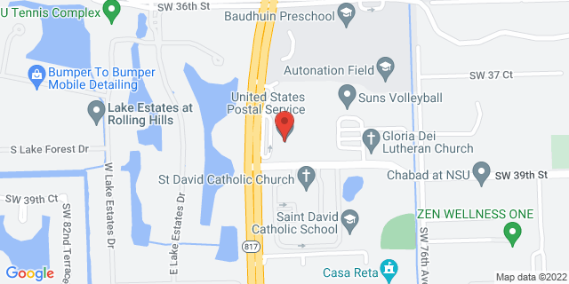 3850 S University Dr, Davie, Florida, FL, 33328-9998 Map