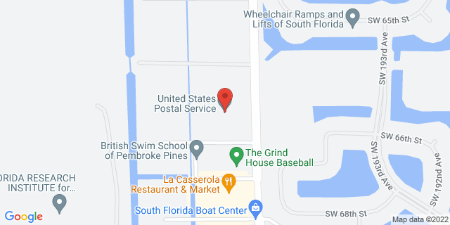 6759 Sw 196Th Ave, Fort Lauderdale, Florida, FL, 33332-9998 Map