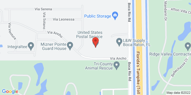 8185 Via Ancho Rd, Boca Raton, Florida, FL, 33433-9998 Map