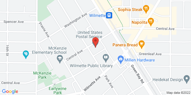 1241 Central Ave, Wilmette, Illinois, IL, 60091-2571 Map