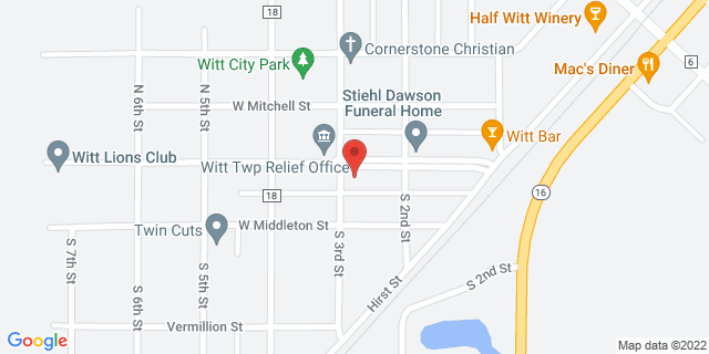 35 W Broadway, Witt, Illinois, IL, 62094-9998 Map